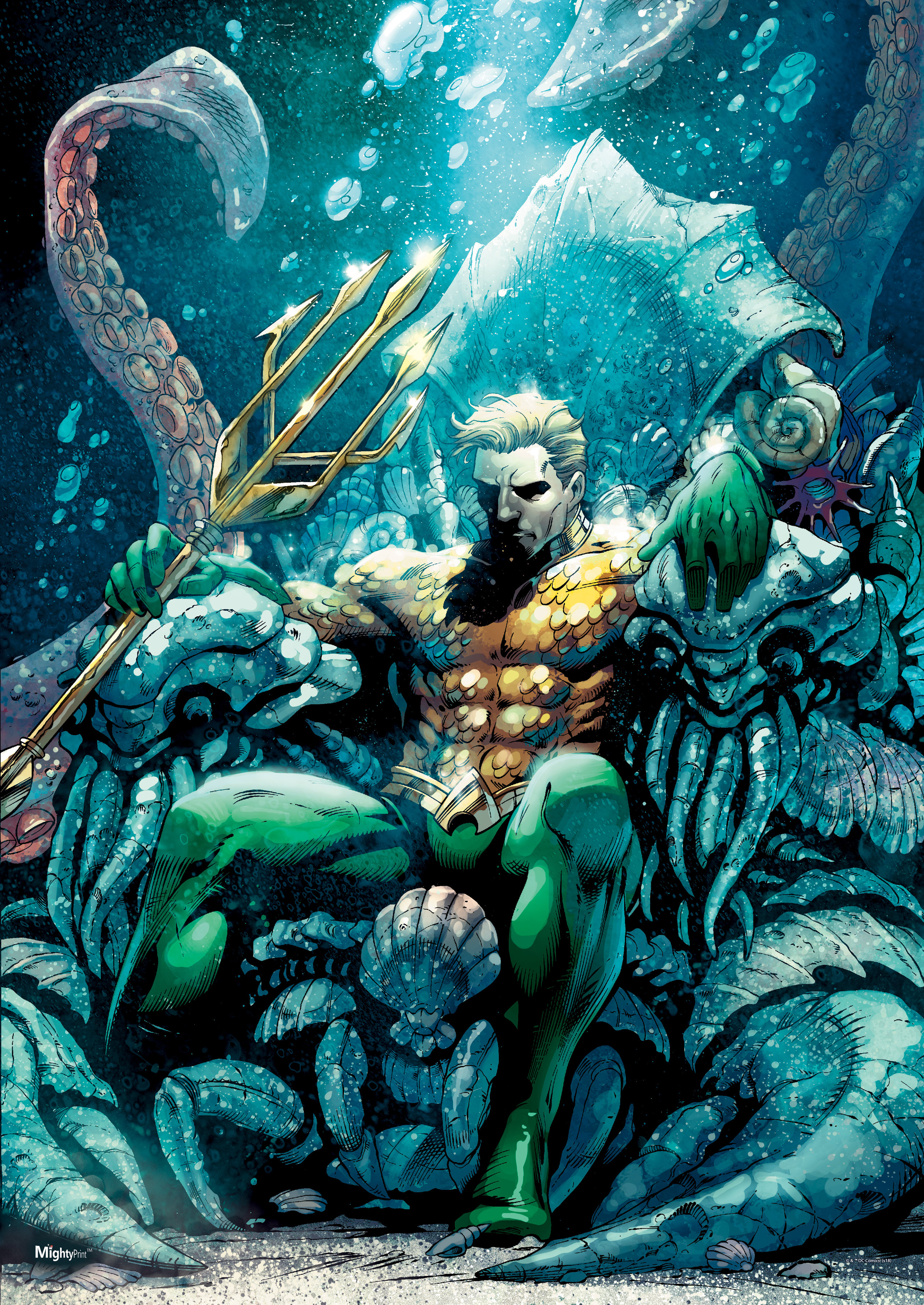 MightyPrint Aquaman – King Of Atlantis - Dc Comics – Mightyprint